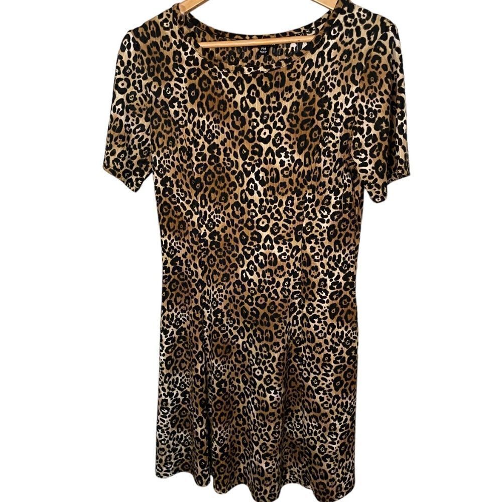Leopard Jersey Dress - Medium Petite